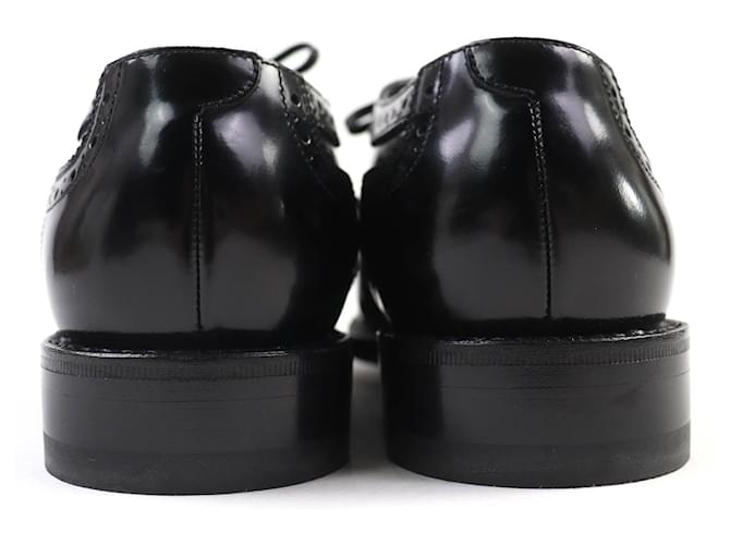 Céline Scarpe Derby in pelle Celine Nero - vista 6