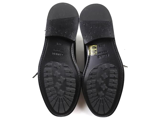 Céline Scarpe Derby in pelle Celine Nero - vista 8