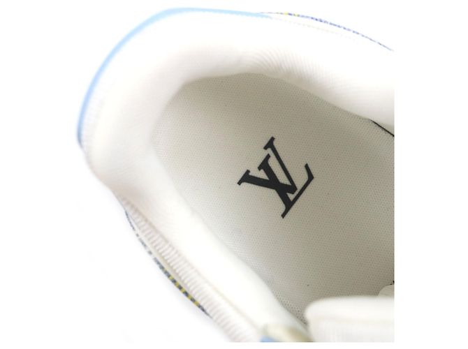 Sneakers basse Louis Vuitton Trainer Blu Blu chiaro - vista 12