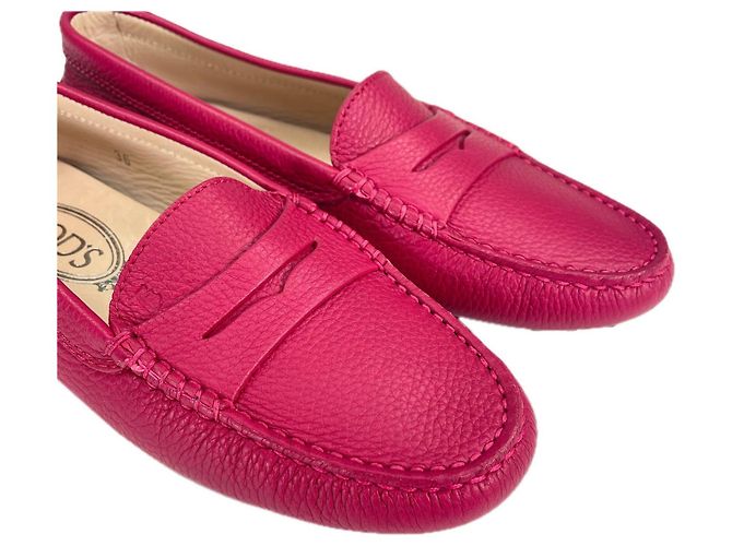 Mocassini in pelle Tod's Rosa - vista 4