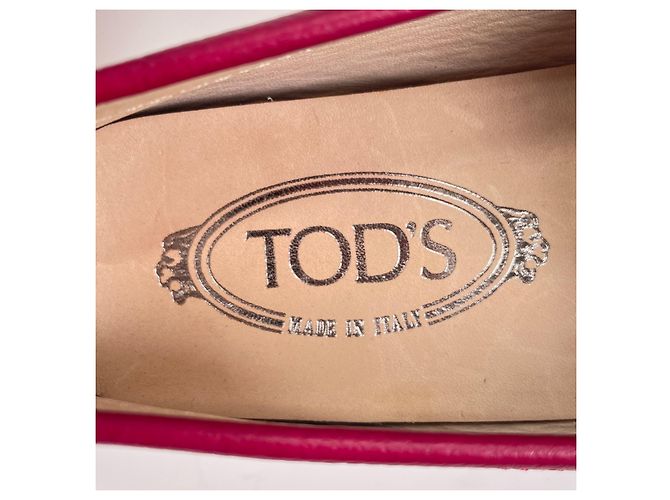 Mocassini in pelle Tod's Rosa - vista 8