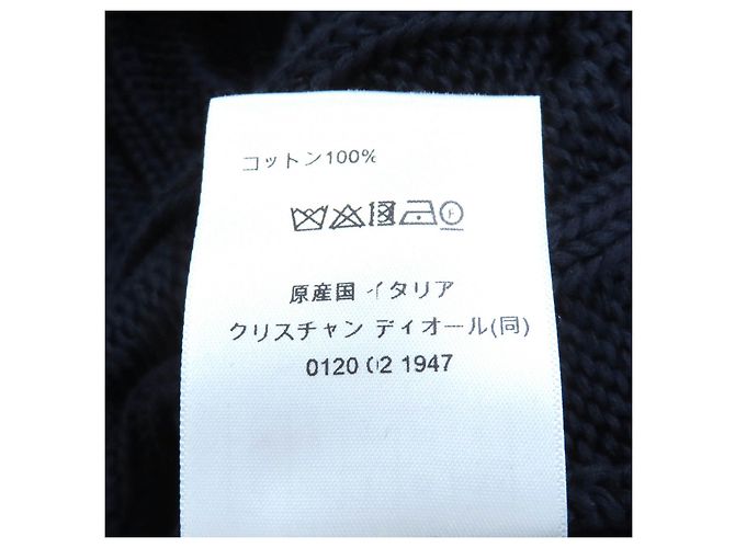 Cárdigan de algodón Christian Dior Azul Azul marino - vista 10