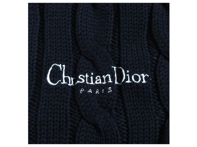 Cárdigan de algodón Christian Dior Azul Azul marino - vista 6
