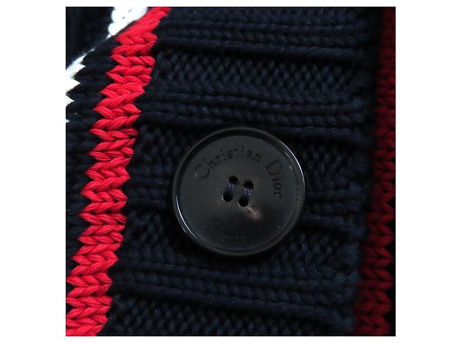 Cárdigan de algodón Christian Dior Azul Azul marino - vista 7