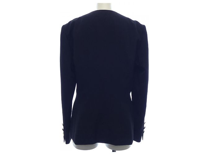 Chaqueta sin cuello Chanel Negro - vista 2
