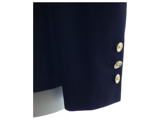 Chaqueta sin cuello Chanel Negro - vista 6