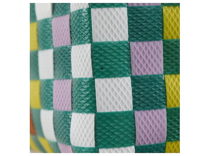 Marni Woven Micro Basket Handtasche aus Polypropylen Mehrfarben Grün - Ansicht 10