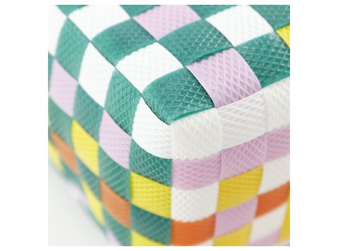 Marni Woven Micro Basket Handtasche aus Polypropylen Mehrfarben Grün - Ansicht 4