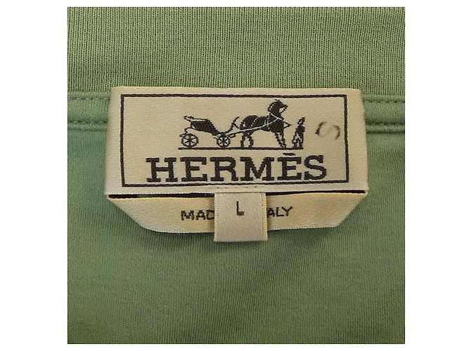 Hermès Camiseta de mezcla de cachemira Hermes Verde - vista 4