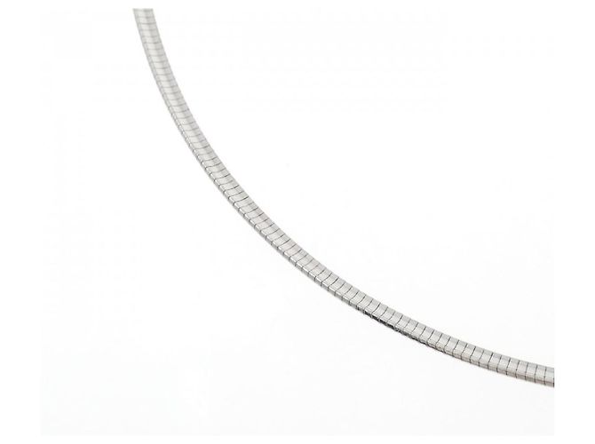 Autre Marque Collana in Oro Bianco K14 Argento - vista 4