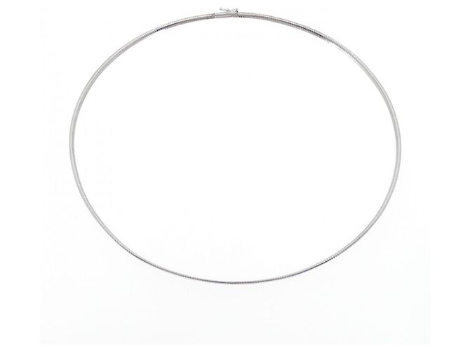 Autre Marque Collana in Oro Bianco K14 Argento - vista 6