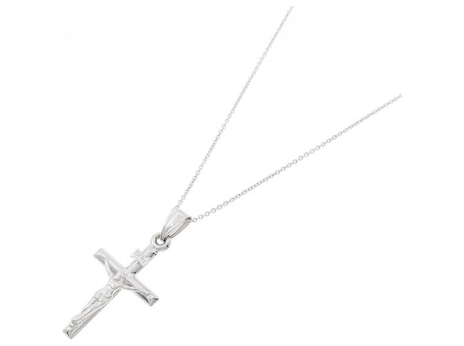 Autre Marque Collana con Croce Au750 Argento - vista 2