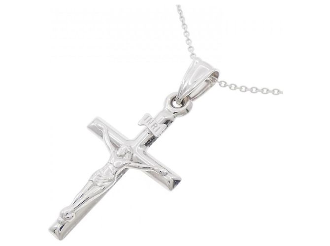 Autre Marque Collana con Croce Au750 Argento - vista 3