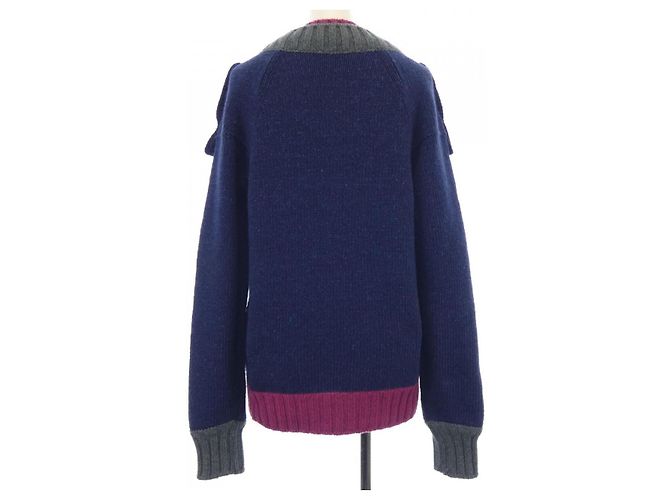 Timeless Chanel P44484K04711 Tejido de Cachemira Azul Azul marino - vista 2