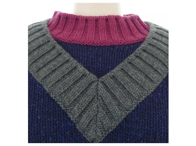 Timeless Chanel P44484K04711 Tejido de Cachemira Azul Azul marino - vista 5