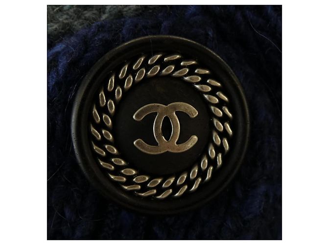 Timeless Chanel P44484K04711 Tejido de Cachemira Azul Azul marino - vista 7