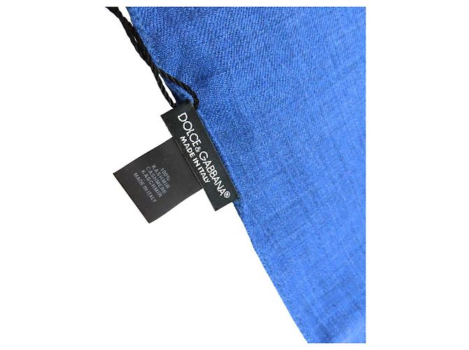 Dolce & Gabbana Cachecol de cashmere Dolce&Gabbana GQ241E Azul - vista 3