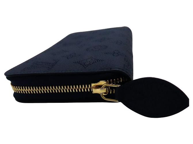 Cartera Zippy Louis Vuitton Monogram Mahina Long Azul Azul marino - vista 2