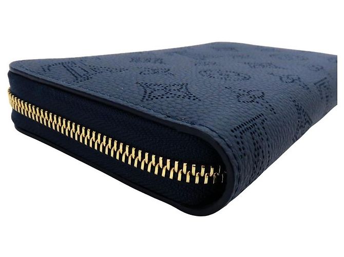 Cartera Zippy Louis Vuitton Monogram Mahina Long Azul Azul marino - vista 4