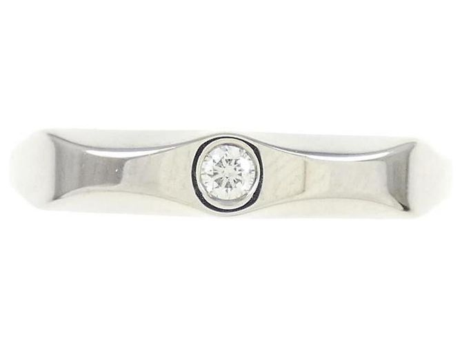 Bulgari Bvlgari Infinito Platin-Diamantring Größe 8 Silber - Ansicht 2