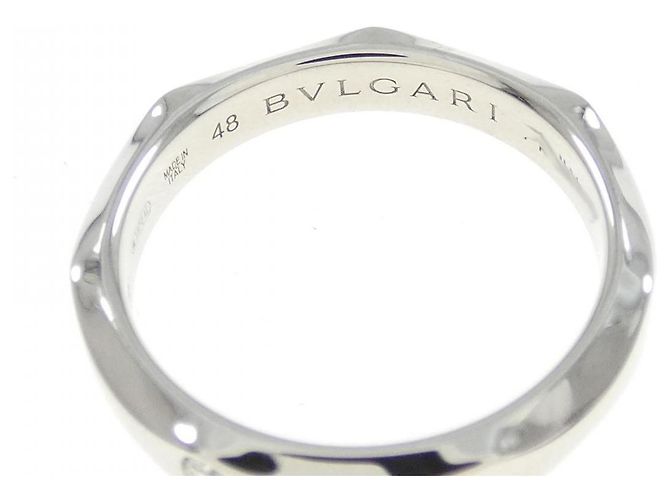 Bulgari Bvlgari Infinito Platin-Diamantring Größe 8 Silber - Ansicht 4
