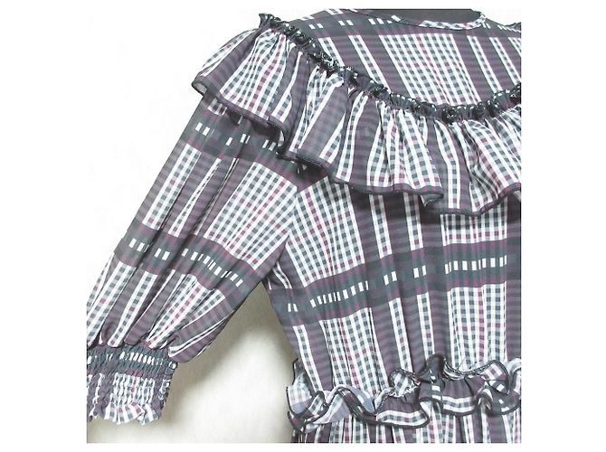 Autre Marque Maxikleid mit Rüschen 5RUE Lila - Ansicht 4