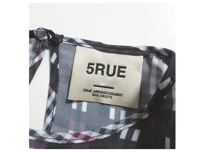 Autre Marque Maxikleid mit Rüschen 5RUE Lila - Ansicht 6