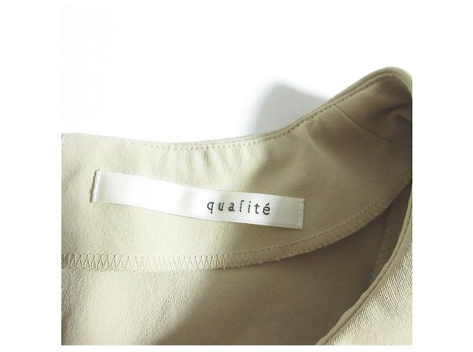 Autre Marque Top sin mangas 2WAY Stretch de calidad Beige - vista 4