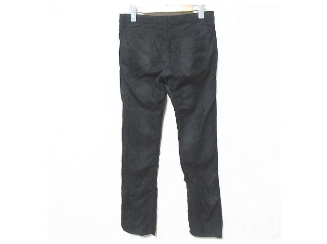 Autre Marque Pantalones de algodón jacquard con flores Lucien Pellat-Finet Negro - vista 2
