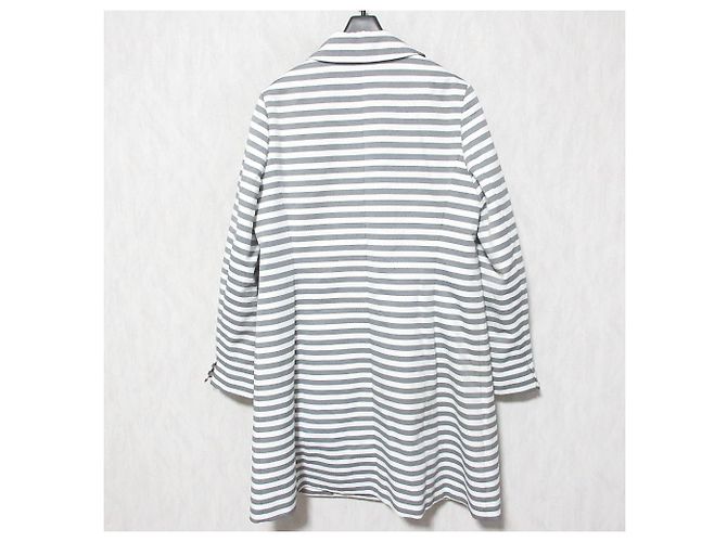 Autre Marque Abrigo de primavera ef-de Stripe Castaño Blanco - vista 2
