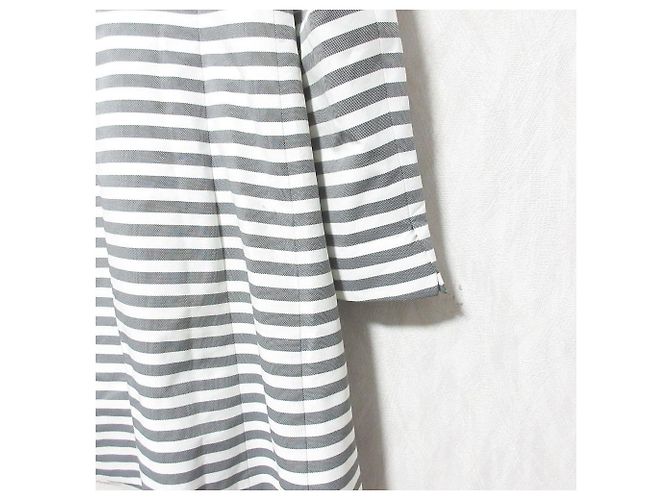 Autre Marque Abrigo de primavera ef-de Stripe Castaño Blanco - vista 4