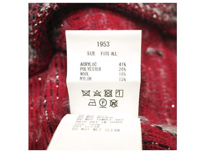 Autre Marque CHALECO DE LANA METÁLICO OVERSIZE JUVENILE HALL ROLLCALL 23AW Roja - vista 10