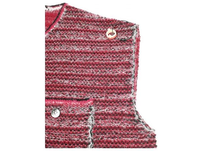 Autre Marque CHALECO DE LANA METÁLICO OVERSIZE JUVENILE HALL ROLLCALL 23AW Roja - vista 6