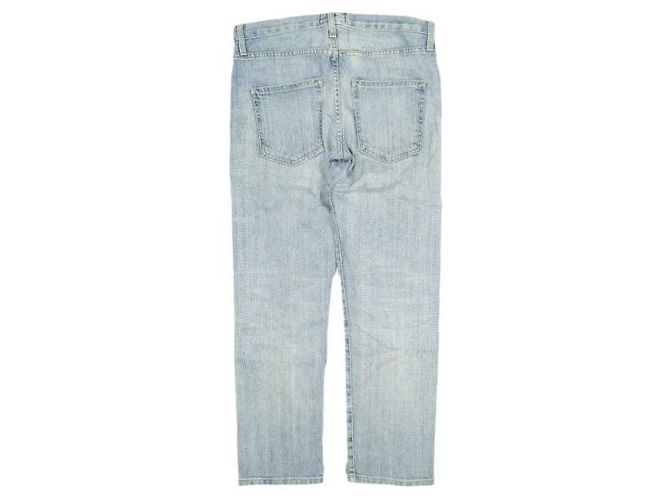 Autre Marque Current Elliott Pantalones de denim de algodón THE BOYFRIEND Azul - vista 2
