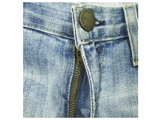 Autre Marque Current Elliott Pantalones de denim de algodón THE BOYFRIEND Azul - vista 6