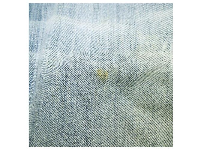 Autre Marque Current Elliott Pantalones de denim de algodón THE BOYFRIEND Azul - vista 7
