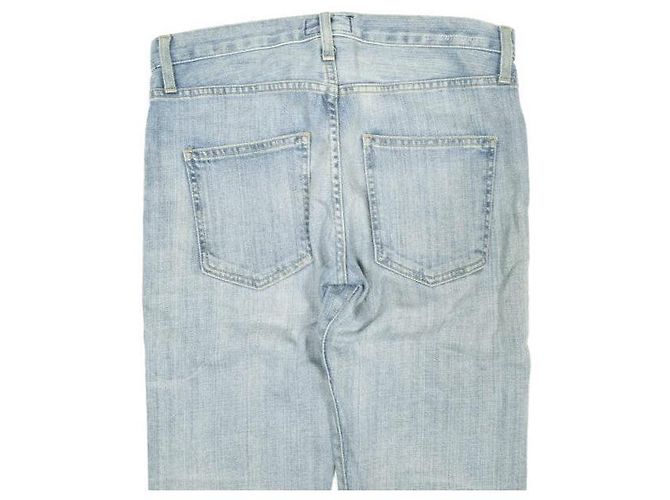 Autre Marque Current Elliott Pantalones de denim de algodón THE BOYFRIEND Azul - vista 8