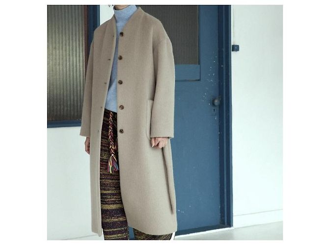 Autre Marque Abrigo Largo MOHAIR SHAGGY Steven Alan Verde Caqui - vista 3