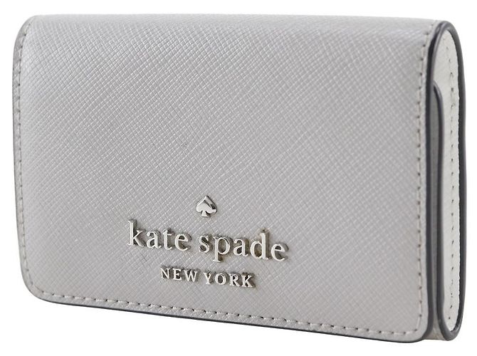 Kate Spade Staci Colorblock PVC Key Case Grey - view 2