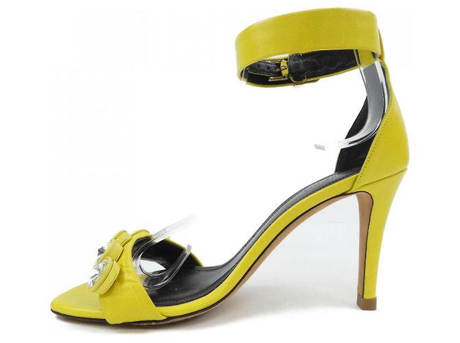 Céline Sandalias Celine Amarillo - vista 2