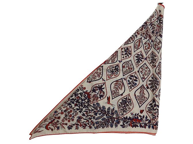 Cachecol grande em caxemira e seda Triangle Geant da Hermès Multicor - vista 2