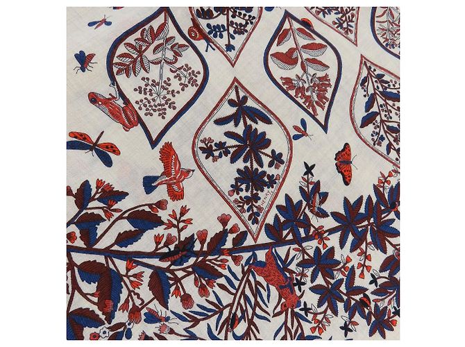 Cachecol grande em caxemira e seda Triangle Geant da Hermès Multicor - vista 7