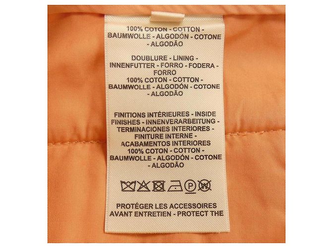 Pantalones de algodón Clou de Sell Hermès 36 Naranja - vista 3