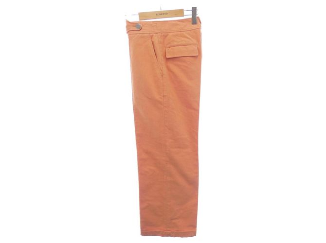 Pantalones de algodón Clou de Sell Hermès 36 Naranja - vista 5