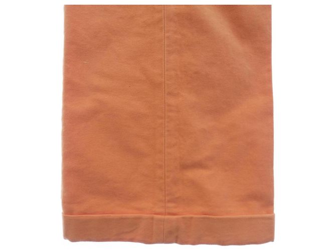 Pantalones de algodón Clou de Sell Hermès 36 Naranja - vista 6