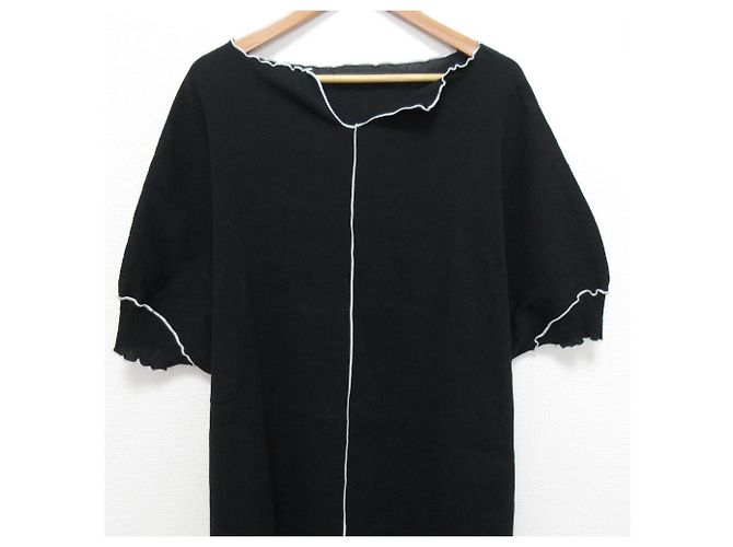 Autre Marque Vestido con cuello de scallop Mizuiro Ind Negro - vista 3