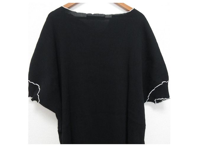 Autre Marque Vestido con cuello de scallop Mizuiro Ind Negro - vista 4