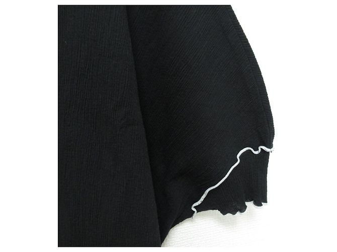 Autre Marque Vestido con cuello de scallop Mizuiro Ind Negro - vista 7