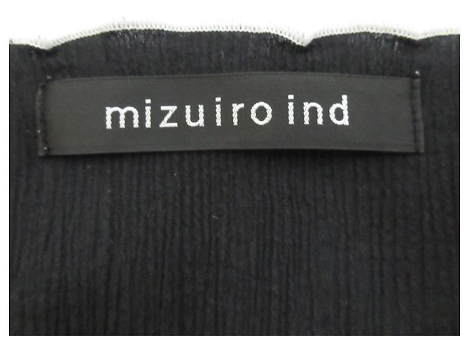 Autre Marque Vestido con cuello de scallop Mizuiro Ind Negro - vista 8
