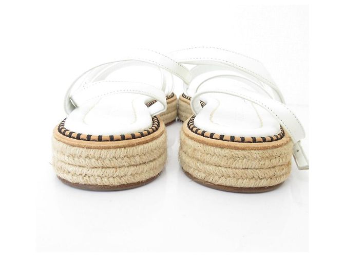 Autre Marque Sandali Espadrilles SPORTMAX Bianco - vista 3
